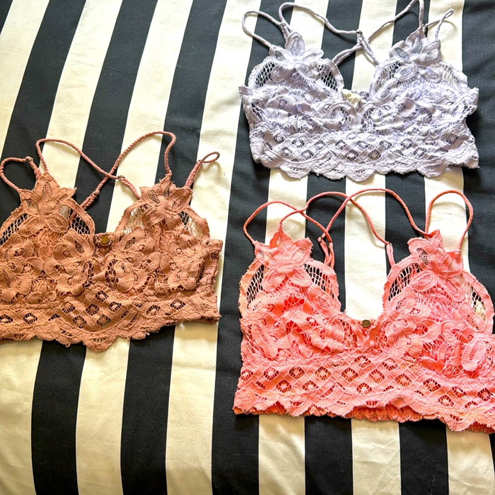 Free People FP One bralette bundle! Assorted colors XS